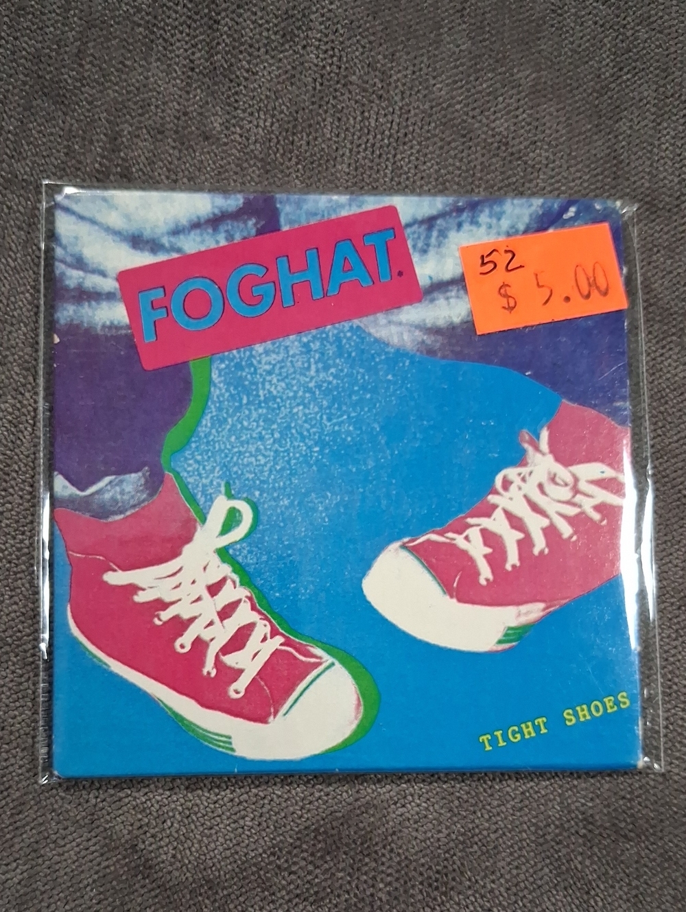 Vintage Foghat Chu-Bops Miniature 80s Cardboard Album Cover ONLY G